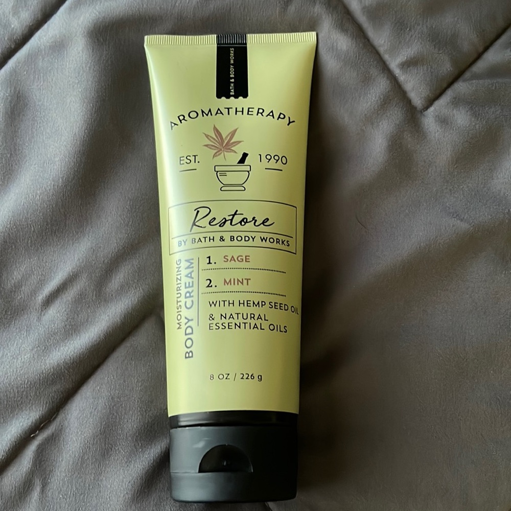 NWT Bath and Body Works Restore Sage & Mint Body Cream